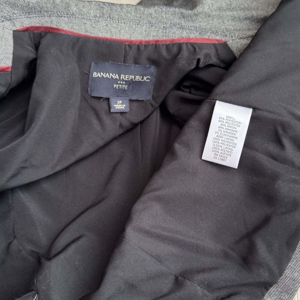 Charcoal Gray Classic Blazer Jacket 2P - Picture 7 of 16